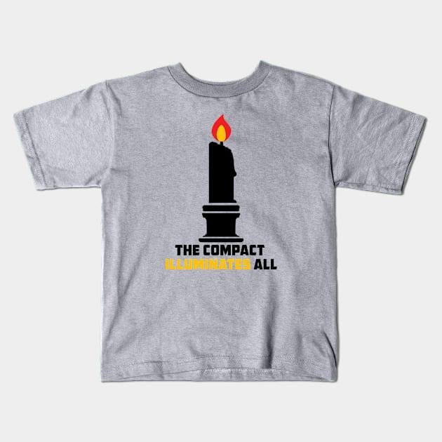 Compact Illuminates - Black Kids T-Shirt by PunTee